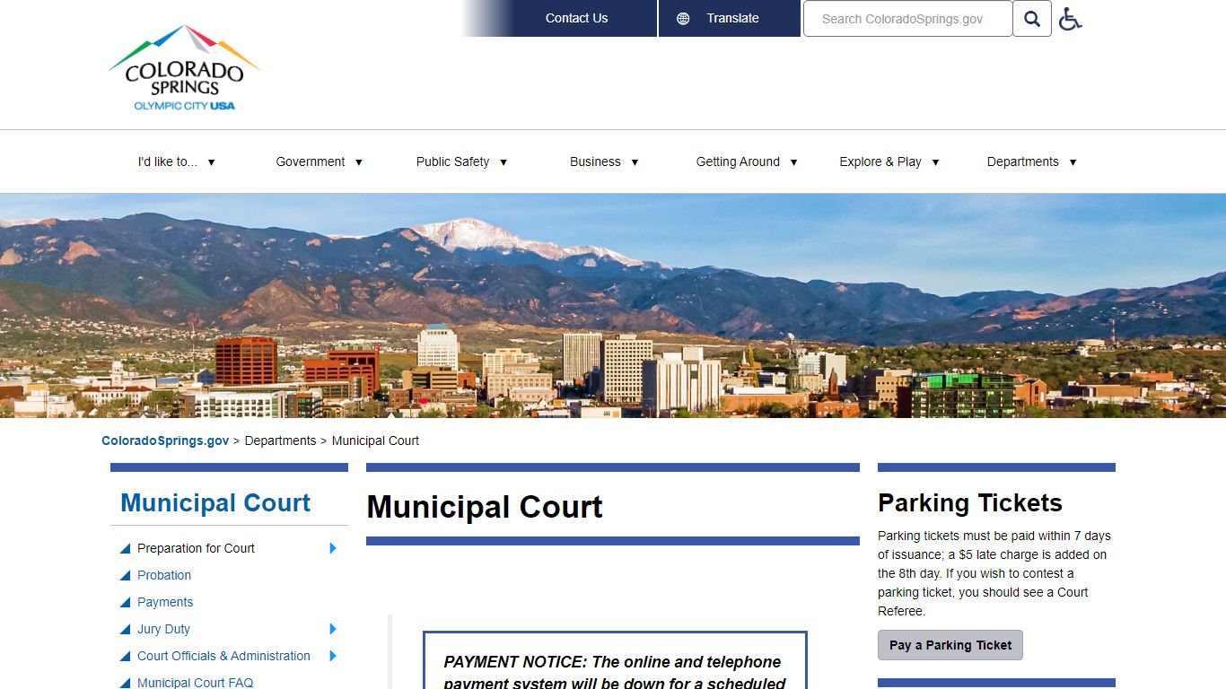 Municipal Court | Colorado Springs